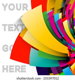 Abstract 3d background with colorful shapes