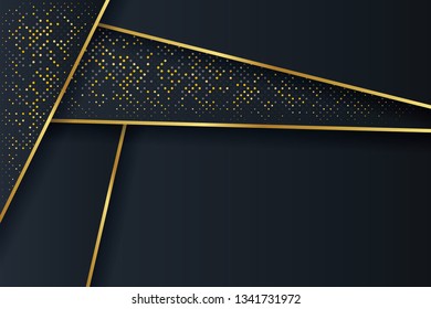 Abstract 3D background with a combination of luminous dots in 3D style. Graphic design element. Elegant decoration. EPS 10