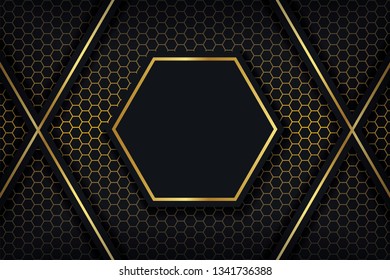 Abstract 3D background with a combination of luminous polygons in 3D style. Graphic design element. Elegant decoration. EPS 10