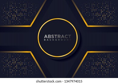 abstract 3d background with combination luminous dots 3d and line style.vector illustration