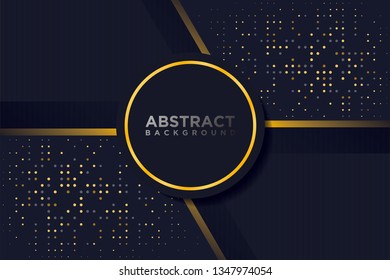 abstract 3d background with combination luminous dots 3d and line style.vector illustration
