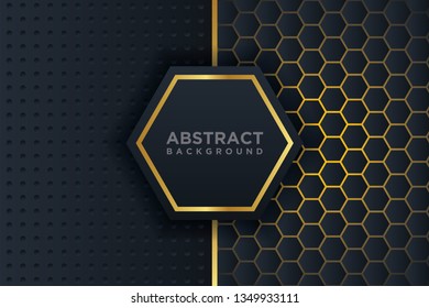 Abstract 3D background with a combination of luminous polygons in 3D style. Graphic design element. Elegant decoration. EPS 10
