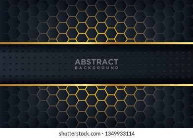 Abstract 3D background with a combination of luminous polygons in 3D style. Graphic design element. Elegant decoration. EPS 10
