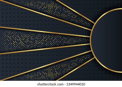 Abstract 3D background with a combination of luminous dots in 3D style. Graphic design element. Elegant decoration.
