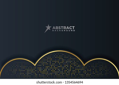 abstract 3d background with combination luminous dots 3d and line style