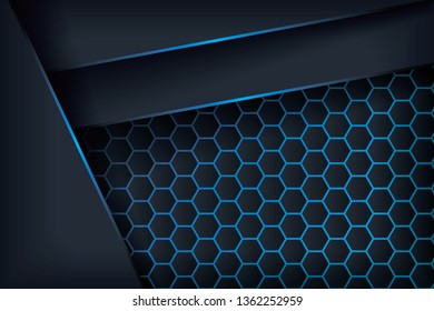 Abstract 3D background with a combination of luminous polygons in 3D style. Graphic design element. Elegant decoration. EPS 10 