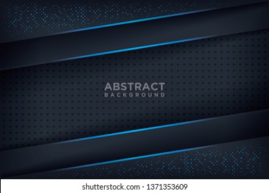 Abstract 3D background with a combination of luminous dots in 3D style. Graphic design element. Elegant decoration.