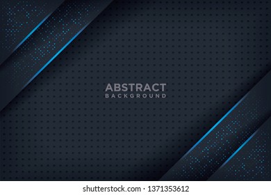 Abstract 3D background with a combination of luminous dots in 3D style. Graphic design element. Elegant decoration.