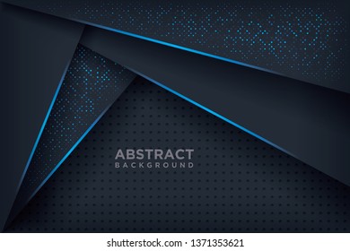 Abstract 3D background with a combination of luminous dots in 3D style. Graphic design element. Elegant decoration.