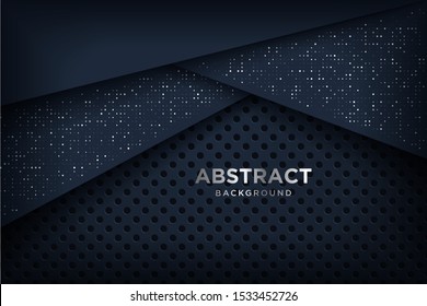 Fondo 3D abstracto con una combinación de puntos luminosos en estilo 3D. Elemento de diseño gráfico.