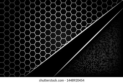 Abstract 3D background with a combination of polygons metalic.
