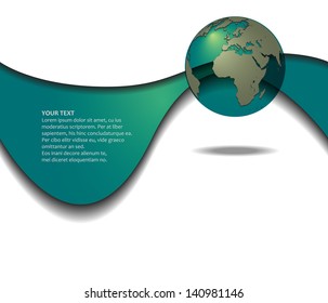 Abstract 3D background with copy space for text, modern design, vector eps10