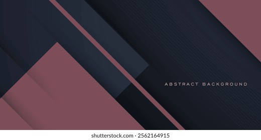 Abstract 3D background with dark gray and brown overlap shapes design. Dark background with brown pattern design. Modern luxury futuristic background. Eps10 vector.