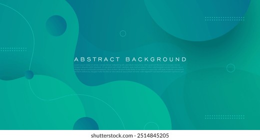 Abstract 3d background. Dark green and blue gradient illustration background with simple pattern. Modern and cool design. Eps10 vector