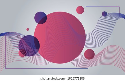 Abstract 3d background design with circles. Colorful 3D Background design vector illustration