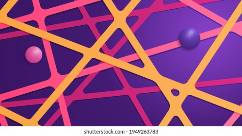 Abstract 3d background with full color papercut. abstract realistic papercut decoration textured Premium Vector
