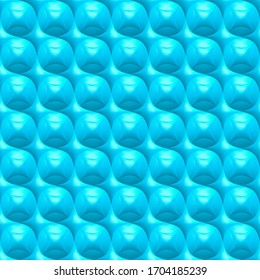 Abstract 3D background with geometric blue figures. Seamless pattern. 3D vector illustration for web design, print pattern, scrapbooking, wrapping, etc.