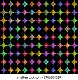 Abstract 3D background with geometric colorful rhombuses. Design pattern with multicolor rhombuses. Seamless pattern. 3D vector illustration for web design, print pattern, scrapbooking, wrapping, etc.