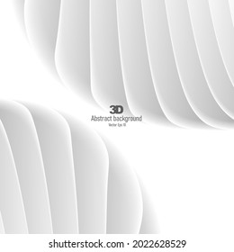 Abstract 3d background with large white fluted spheres in close proximity from both angles of the composition, pure graphic render image, wallpaper