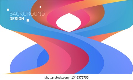 Abstract 3D background with a liquid form of combination of colorfull. Vector EPS 10