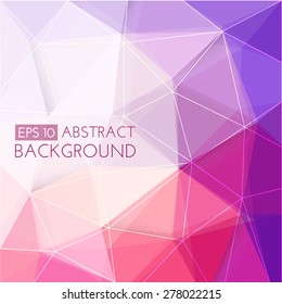 Abstract 3D background. The main elements of lines and triangles.