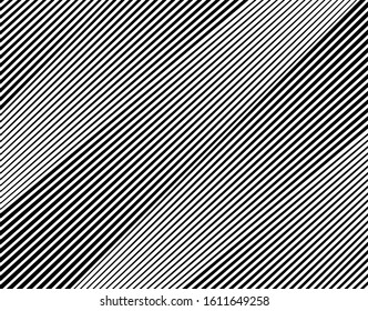 Abstract 3d background with optical illusion wave. Black and white horizontal lines with wavy distortion effect for prints, web pages, template, posters, monochrome backgrounds and pattern