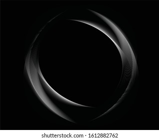  Abstract 3d background with optical illusion wave. Black and white horizontal lines with wavy distortion effect for prints, web pages, template, posters, monochrome backgrounds and pattern