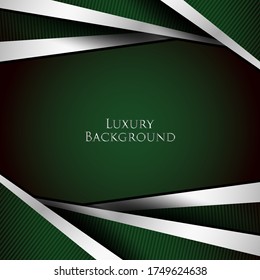 Resumen de capas de papel de fondo 3d. Ilustración geométrica vectorial de las formas en rodajas de carbono texturadas con líneas brillantes doradas. Elemento de diseño gráfico. Decoración elegante