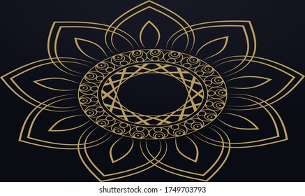 Resumen de capas de papel de fondo 3d. Ilustración geométrica vectorial de las formas en rodajas de carbono texturadas con líneas brillantes doradas. Elemento de diseño gráfico. Decoración elegante