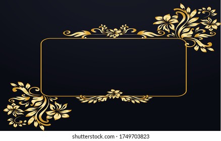 Abstract 3d background paper layers. Vector geometric illustration of carbon sliced shapes textured with golden glittering lines. Graphic design element. Elegant decoration