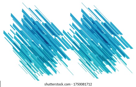 Abstract 3d background paper layers. Vector geometric illustration of carbon sliced shapes textured with golden glittering lines. Graphic design element. Elegant decoration
