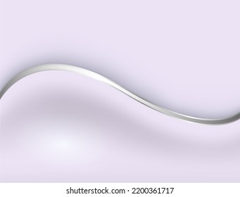 Abstract 3D background, purple grey with waves, interesting soft and elegance business vector background.