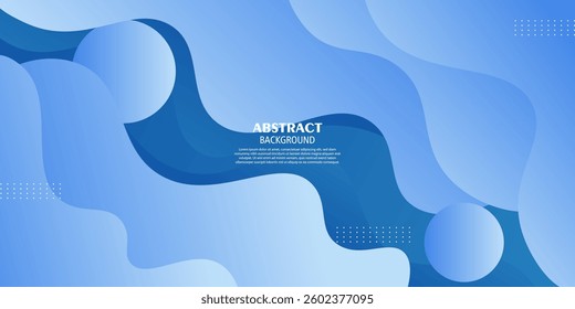 Abstract 3D background with realistic blue wave pattern. Fluid background design. Vector Eps10