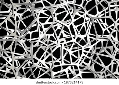 Abstract 3d background with a silver metal texture. Elegant 3d metallic background. Metal realistic 3d geometric shape. Abstract business background, grey silver metallic. Vector illustration EPS 10
