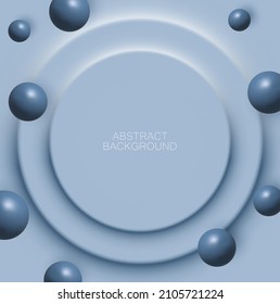 Abstract 3d background with spheres.Realistic decorative balls, modern cover concept. Decoration element for banner design.
