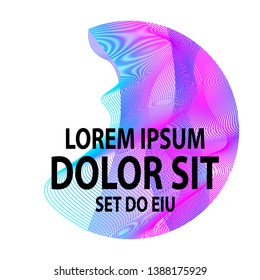 Abstract 3d background. Trendy 3d fluid design. Vector Illustration EPS 10