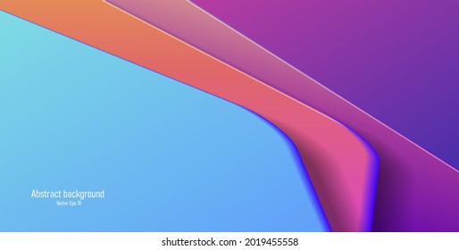 Abstract 3d background with volume plates or slubs on top of each other forming steps, volume pinkish composition