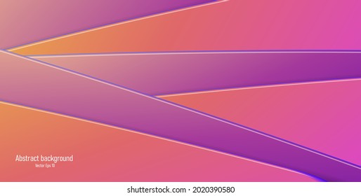 Abstract 3d background with volume plates or slubs on top of each other forming steps, volume pinkish composition