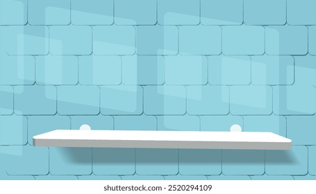 Abstractas cuarto de baño 3D o pared de azulejos de cocina con diseño de Ilustración vectorial realista