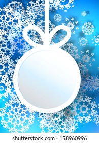 Abstract 3D Bauble Christmas background. + EPS10 vector file