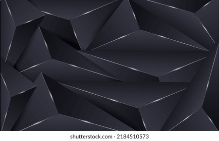 
Resumen de fondo de lujo negro 3D