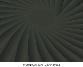 Abstract 3d black smooth curve lines background. Futuristic background. Black pattern surface. Minimalist geometric cover design. Black stripes. Luxury black lines background.