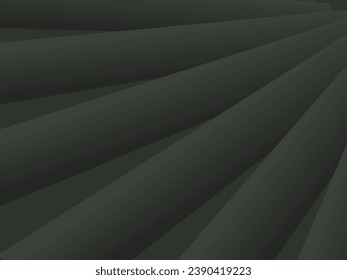 Resumen de 3d de fondo de líneas de curvas suavizadas negras. Fondo futurista. Superficie de patrón negro. Diseño de cubierta geométrica minimalista. Rayas negras. El fondo de las líneas negras de lujo.