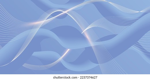 Abstrakter, blauer Hintergrund mit goldenen Linien