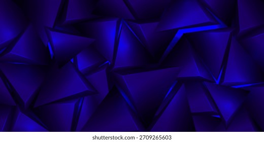 abstract 3d blue prisms on top of each other
