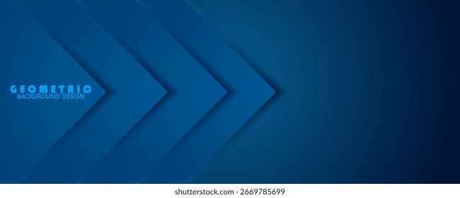 Triângulo azul 3D abstrato com sobreposição da cor de gradiente da camada de papel com o plano de fundo do espaço de cópia. eps10,webiste,poster
