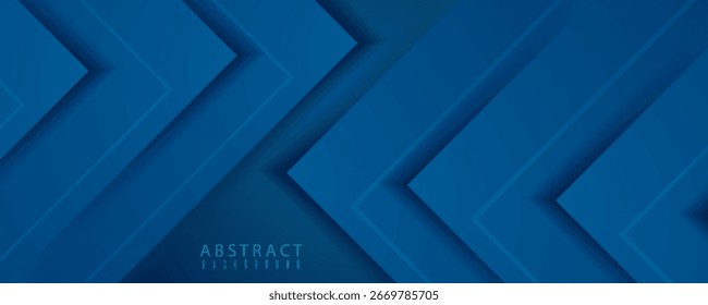 Abstract 3D blue triangle with overlap paper layer gradient color with copy space background. eps10,poster,banners,website,curve and brhouce,premier design