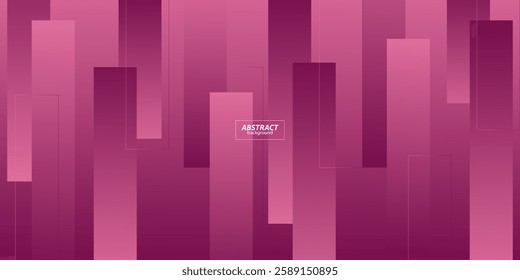 Abstract 3D bright purple banner background. Trendy shape color pattern design. Overlapping square background. Vector Eps10