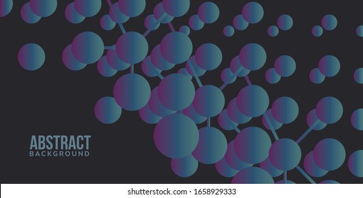Fondo abstracto de burbuja 3d Gráfico para presentación folleto revista en blanco Cobertura artística Efecto degradado Punto dinámico Idea creativa para empresas Composición artística Cartel de diseño corporativo 