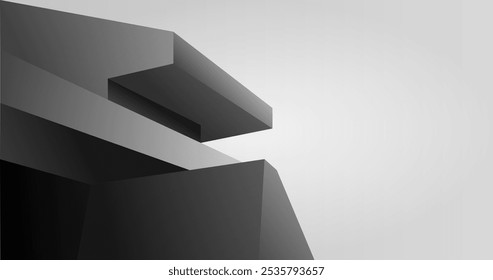 abstract 3d building vector background